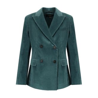 Max Mara Dames, Jassen, Groen, Maat: 2XS Katoen