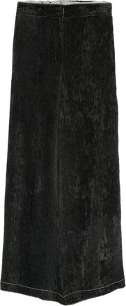 Alysi Wide-Leg Velvet Trousers-Donna