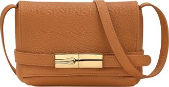 Longchamp Le Smart Flow Leather Crossbody Bag in Caramel at Nordstrom