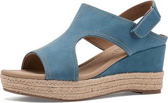 Journee Collection Rayleigh Womens Wedge Shoes Denim : 8.5 M, Synthetic