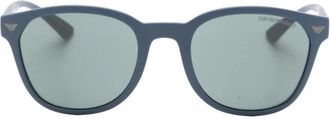 Emporio Armani Ea 4225U Ovale Zonnebril - Heren - Zonnebrillen - Blauw - ONE Size - Accessoires