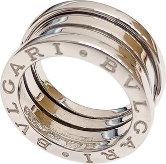 Bulgari Silver Band Ring (Pre-Owned)