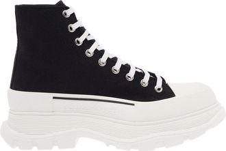 Alexander McQueen Black Lace Up Boots