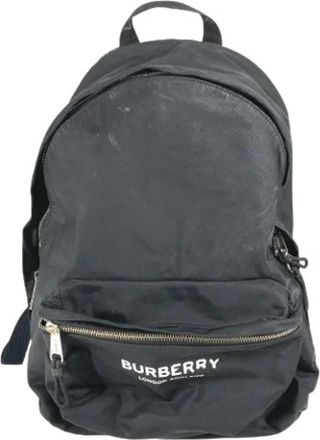 Burberry Pre-owned Bicolor Rugzak - Dames - Vintage Rugzakken - Zwart - ONE Size - Nylon - Vintage