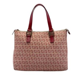 Fendi Pre-owned Handbags, female, Beige, Size: ONE SIZE Pre-owned Canvas Tote