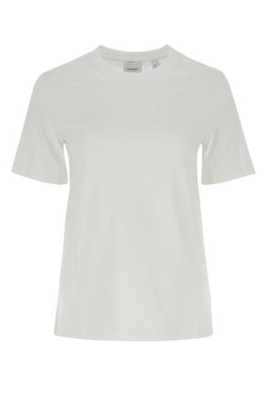 Burberry White Cotton T Shirt