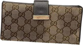 Gucci Pre-owned GG Blooms Portemonnee - Dames - Vintage Accessoires - Beige - ONE Size - Vintage