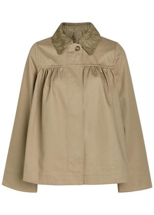Damson Madder Mini Mercedes Reversible Lace and Cotton Jacket - Beige - 12 (UK12 / M)
