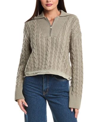 SIMKHAI Simkhai Lourdes Wool-Blend Pullover