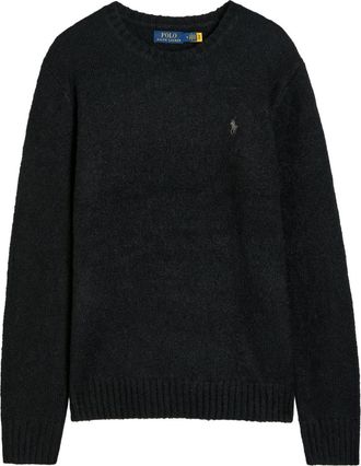 Polo Ralph Lauren Logo-embroidered Wool-blend Jumper - Black - Xxl