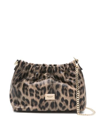 Marc Ellis leopard chain satchel - Brown