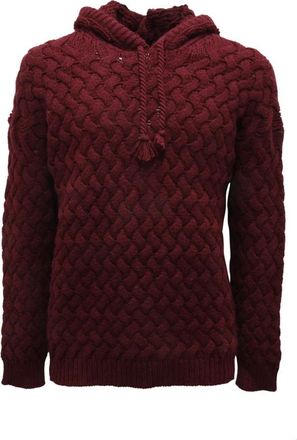 Amaranto B9F0030 Trui - Heren - Hoodies - Rood - S - Wol - Hoodies & sweatvesten