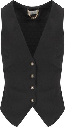 Elisabetta Franchi GILET NERO ELISABETTA FRANCHI