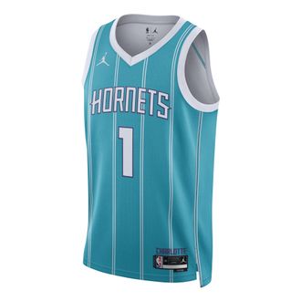 Nike Jordan Air Jordan Dri-FIT NBA Charlotte Hornets Lamelo Ball Icon Edition 2022/23 Swingman Jersey Green DN1998-415