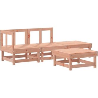 vidaXL Juego De Muebles De Jard&iacute;n 4 Pzas Madera Maciza Abeto Douglas Vidaxl