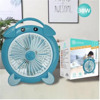 Trade Shop Trade Shop - Ventilatore Elettrico 30 Watt 3 Ventole Silenzioso Da Tavolo Colorato Tx-9280