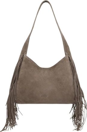 Kazar Borsa a tracolla in camoscio con nappe - - Bags - Donna - Beige - ONE SIZE