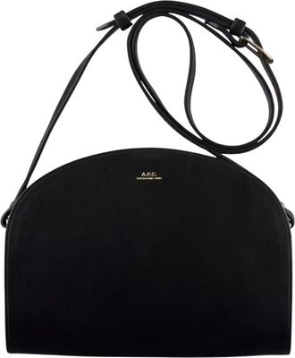 A.P.C. Demi-Lune Tas - Dames - Schoudertassen - Zwart - ONE Size - Katoen - Tassen