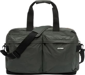 K-Way Green Blackish Ardelu Lightweight Nylon Duffle Bag