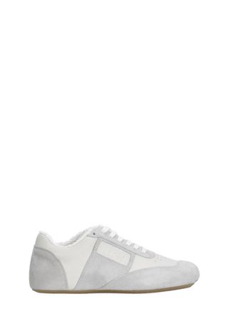 Maison Margiela White Anatomic Shearling Leather Sneakers