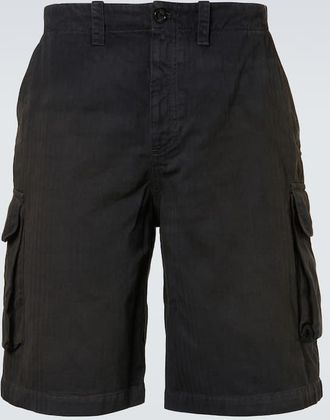 Our Legacy Mount herringbone cotton cargo shorts