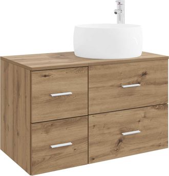 vidaXL Juego De Muebles De Ba&ntilde;o 2 Uds. Roble Artisan Vidaxl