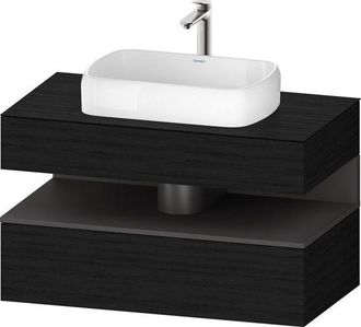 Duravit Duravit - Qatego Consola Mueble Bajo Lavabo, 1 Extra&iacute;ble, 1 Caj&oacute;n