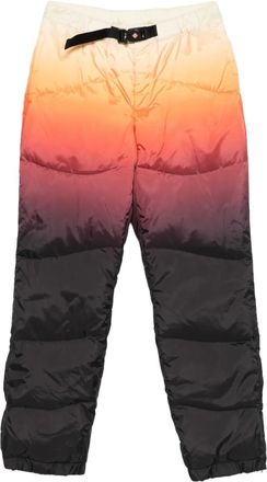 Casablanca ombré-print padded trousers - Black
