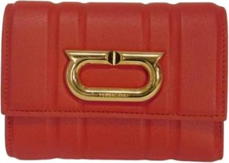 Ferragamo Pre-owned Wallet (tri-fold) - Dames - Vintage Accessoires - Rood - ONE Size - Vintage