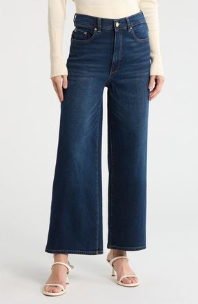 DL1961 Hepburn High Waist Wide Leg Jeans in Mediterranean at Nordstrom Rack, Size 26