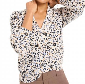 Nic+Zoe Fable Femme Cheetah Sweater In Neutral Multi