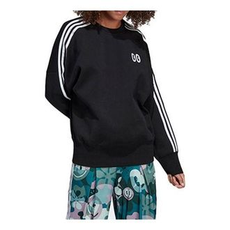 adidas (WMNS) adidas originals Printing Sports Sweatshirt Black DV2667