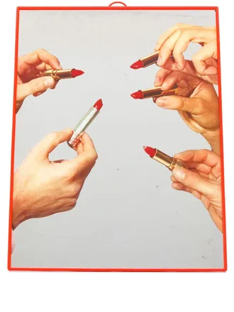 Seletti lipstick print photo frame - unisex - Plastic/glass - OS - Red