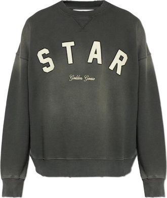 Golden Goose Logo Sweatshirt - Heren - Sweatshirts - Grijs - M - Katoen - Hoodies & sweatvesten