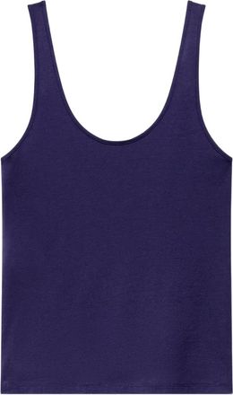 Another Tomorrow Canotta con scollo ampio - Blu