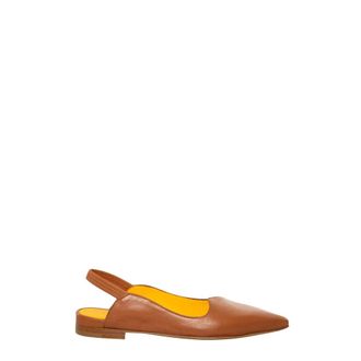 Mara Bini Lidia Slingback - Dames - Schoenen - Bruin - Maat: 36 EU Leer