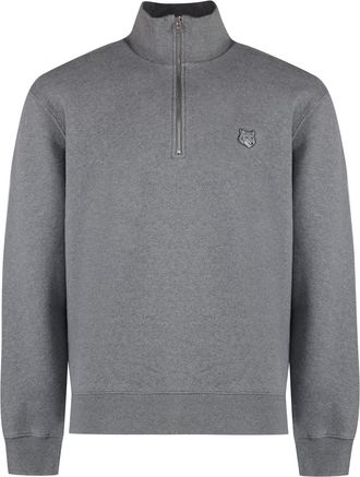 Maison Kitsuné Logo Detail Cotton Sweatshirt