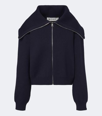 R&oacute;he R&oacute;he Cardigan in lana con zip