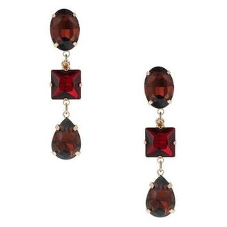 Rodrigo Otazu gold plated oorbellen met Swarovski kristallen Siam