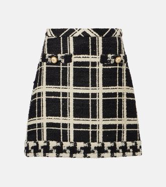 Valentino Mossi wool-blend tweed miniskirt