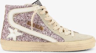 Golden Goose Sneakers in pelle con dettaglio glitter all-over - GOLDEN GOOSE DELUXE BRAND - gender_Woman