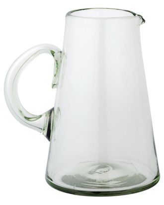 10 Strawberry Street Handblown Mexican Glass Pitcher