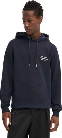 Les Deux Hoodies - Heren - Hoodies - Blauw - S - Katoen - Hoodies & sweatvesten