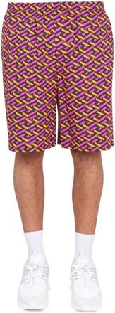 Versace Multicolor Geometric Shorts