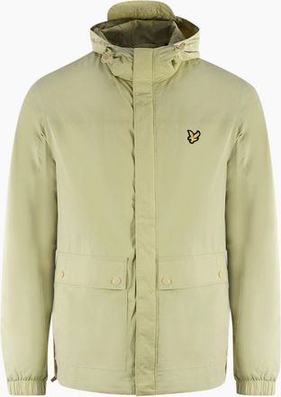 Lyle & Scott Mens Lyle & Scott Hooded Pocket Light Green Jacket - Tan - Size: 42/Regular