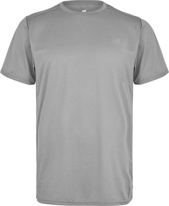 New Balance Effen T-shirt voor heren, normale pasvorm (Leisteengrijs)