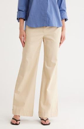TWP Howard Cuffed Wide Leg Pants in Gravel at Nordstrom Rack, Size 4