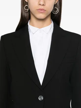 PESERICO High-Low Silhouette Blazer - Black