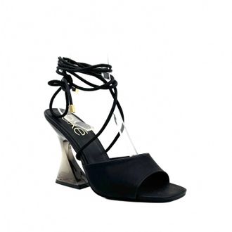 Ex&eacute; Womens Heeled Slingback Sandal In Black