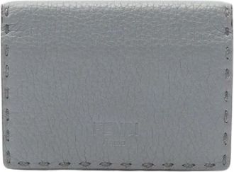 Fendi Pre-owned Selleria Leren Kaarthouder - Dames - Vintage Accessoires - Grijs - ONE Size - Leer - Vintage